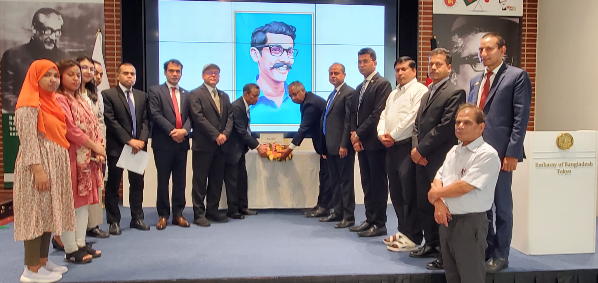 Bangladesh Embassy, Tokyo observed the 74th Birth Anniversary of the valiant Freedom Fighter Shaheed Captain Sheikh Kamal